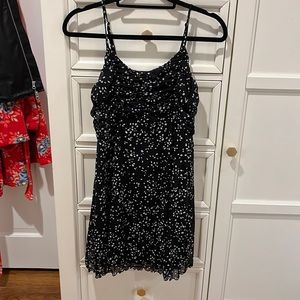 Black Dress with White Polka Dots